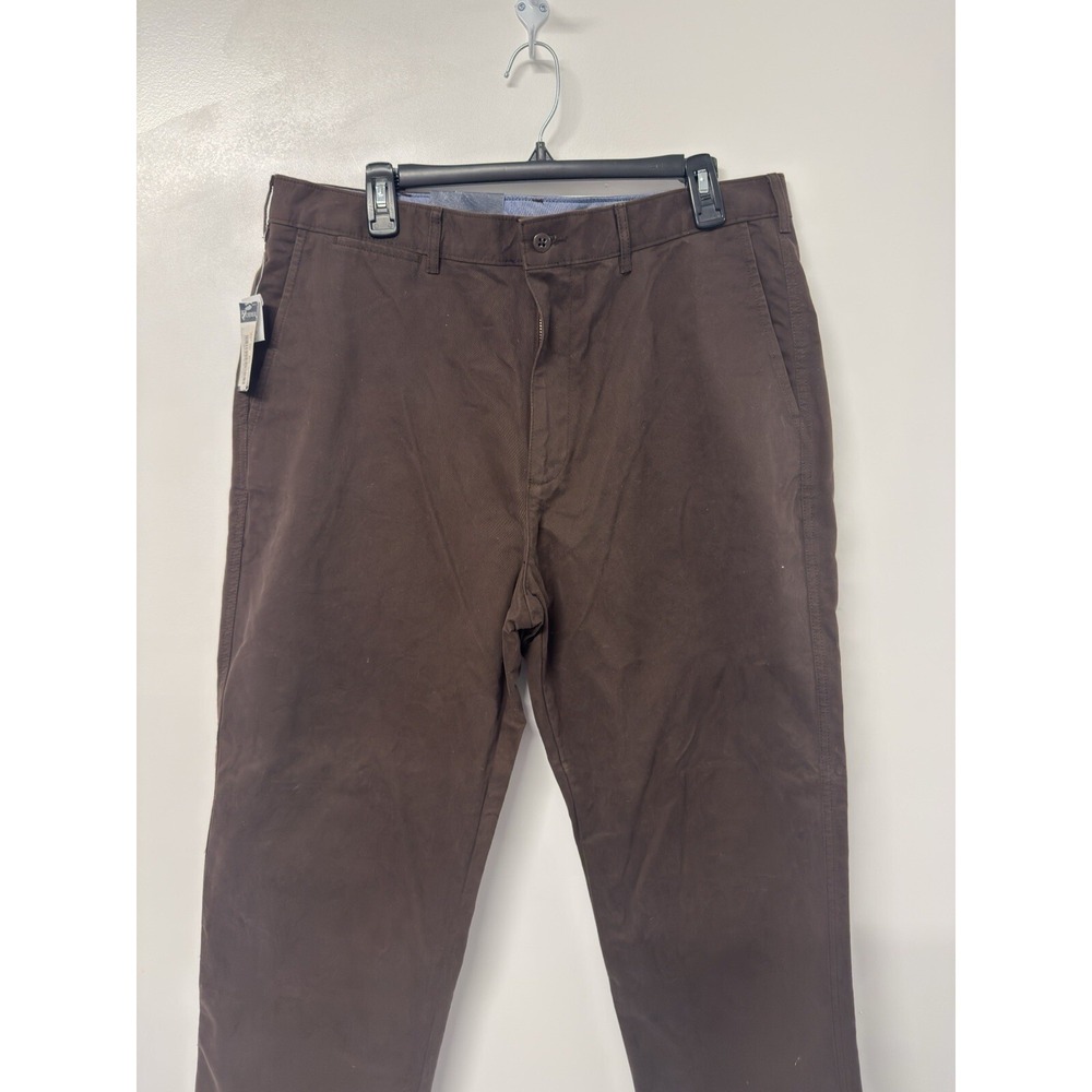 Cremieux Pants Mens 36/30 Madison Comfort Stretch Chino Flex Brown New #46 - Picture 2 of 9